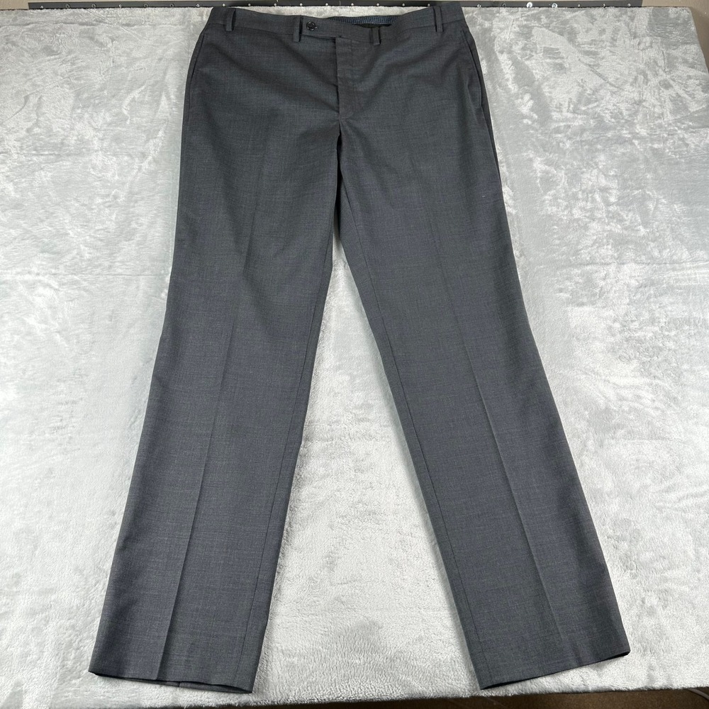 Lauren Ralph Lauren Dress Pants Mens 38x34 Grey High Performance Wool Business
